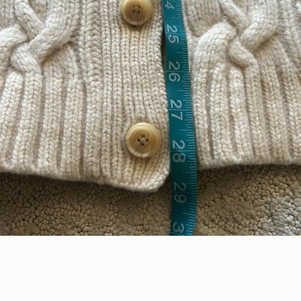 Womens Lands End Fisherman Sweater - Picture 6 of 9